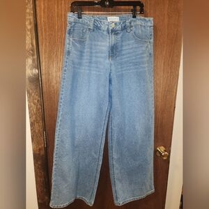 Classic Baggy Blue Wide-Leg Jeans